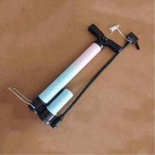 1pc Portable Bicycle Air Pump, Mini Handheld Air Compressor For Bike, Motorcycle, Car Tires (Random Valve Nozzle Color) - Black - View 20