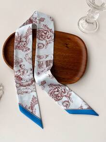 1pc Animal Print Scarf, Versatile For Neck Wrap, Headband, Hair Accessory, And Bag/Clothing Decoration. Headband, Hair Accessory, And Hair Tie Are Ideal Styling Options. - Multicolor - View 9