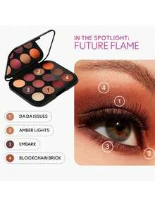 MAC Connect In Colour 眼影盘 #Future Flame 12.2克/0.43盎司 | 单次涂抹即可显色 | 轻盈丝滑质地 | 均匀顺滑晕染 | 适合隐形眼镜佩戴者 | 干湿两用 - Future Flame - 查看 2