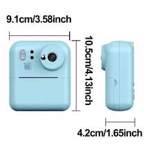 Cámara instantánea para niños, cámara selfie para niños, set de cámara, regalos de Navidad y cumpleaños para niños y niñas de 3 a 9 años, cámaras de video digital HD para niños pequeños, juguete portátil para niños de 3 a 8 años - Multicolor - Ver 4