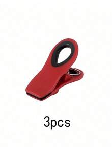 3pcs Multi-Functional Magnetic Sealing Clips, Moisture-Proof Food Preservation Clips, Refrigerator Magnets, Kitchen Household - Multicolor - View 16