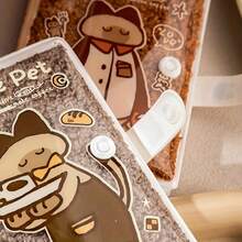 1 cuốn sổ tay A7 mềm mại, có khóa bấm, 192 trang, thích hợp làm sổ vẽ, nhật ký giảm căng thẳng, sổ tay dày dặn có bút dạ, nhật ký du lịch, bìa mềm, kiểu dáng Kawaii, quà tặng đặc biệt, quà tặng lễ hội. - A7 - Xem 7