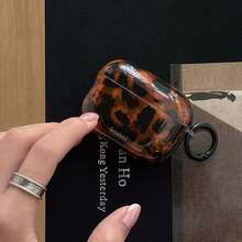 Vintage High-End Tortoiseshell Leopard Print Pro Protective Case For Pro 2, 3, 4, 3rd/4th Generation Wireless Bluetooth Earphone Soft Cover, Slightly Orange-Toned In Actual Color - Nhiều màu - Xem 2