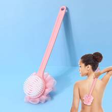 Dual-Sided Back Massage & Cleaning Brush, Multi-Functional Household - Pink - View 14