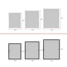 Window Screen, Stretched Frame, Made Of Aluminum And Fiberglass, White/Anthracite Frame - 1PC - View 2