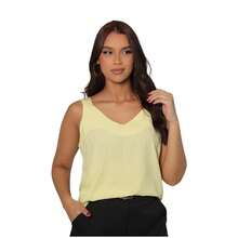 Elegant Women's Tank Top With Wide Straps. - MÀU VÀNG TRƠN - Xem 4