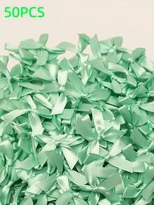 (200pcs/100pcs/50pcs/Pack) 4cm Assorted Color Ribbon Bows, For Gift Wrapping And Making Hair Clips/Headbands - Multicolor - View 35