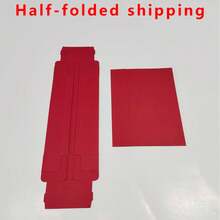 10pcs Red Card Style Gift Box, 9*6*4cm (Inner Size), Suitable For Gift Packaging, Small Figurine & Accessory Packaging, Birthday Gift Box, Handmade Soap Packaging, Dessert Packaging - Red Card Version - View 2
