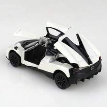 1件裝 1/43比例純色男孩玩具車，部分鋅合金材質中國龍超級跑車複刻玩具車，真實超級跑車玩具，超級跑車金屬合金壓鑄玩具車，頂級合金壓鑄玩具車，中國龍風格超級跑車合金玩具車，家居裝飾，回力功能，3門可開 - 白色 - 白 - 查看 5