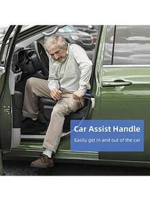 3-In-1 Aluminum Alloy Car Auxiliary Tool Set - Sturdy Portable Standing Aid, Car Armrest, Emergency Escape Tool, Suitable For Most Vehicles, Ideal For Elderly And Disabled - A - View 3