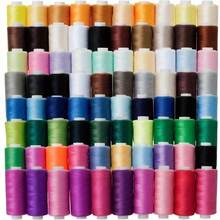 Bộ 50 cuộn chỉ may polyester, mỗi cuộn chỉ polyester thích hợp cho may tay hoặc may máy - Hoàn hảo cho các dự án may vá và thủ công tại nhà, dụng cụ thêu thùa, món quà lý tưởng cho các dịp lễ, đường may mượt mà, màu sắc tươi sáng, dành cho người đam mê thủ công (Đóng gói ngẫu nhiên) - Bộ A - Xem 3