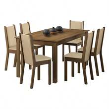 Juego de comedor con mesa y 4 sillas Madesa Bea MC - Beis - Ver 2