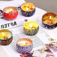 Velas Aromaticas 12PCS Velas Perfumadas Relajantes 100% Pura Cera de Soya Aromaterapia Alivio Antiestres Cera de Soja para Yoga Baño y Cualquier Escena Regalo perfecto para mujeres en Navidad - Mezcla 2 - Ver 4
