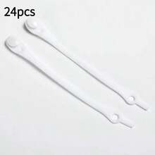 24条彩色免系弹力硅胶鞋带，宽松有弹性，适用于运动鞋和休闲鞋 - 彩色 - 查看 12