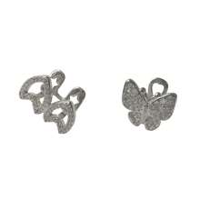 1 Set Unique Rhinestone Stitched Zirconia Double Heart Zirconia Butterfly Tooth Jewelry, Unisex Daily Wear & Party Accessory - Multicolor - View 9