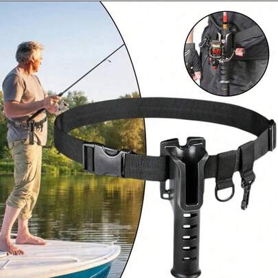 Summer Outdoor Adjustable Waist Belt Fishing Supplies Fishing Rod Belly Support Stand Up Pole Holder For Boat Sea Fishing Accessories