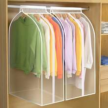 Fully Transparent 3D Suit Bag/Dress Hanging Bag, Dust Cover, Moisture-Proof, Suitable For Storing Coats, Suits, Formal Wear, Etc. Widened And Thickened, Washable, Also Suitable For Furniture Decoration And Organization. - 23,62 * 19,69 * 47,24 inch - Xem 2