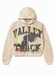 Spring And Autumn 2026 3d Men's And Women's Hip Hop Y2k Street Dark Punk Hoodie Teen Oversized Sweatshirt Casual Zipper Sweater Men's Hoodie - KTT002 - 查看 1