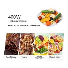 400W 5-Tier Food Dehydrator, Home Electric Food Drying Machine For Jerky, Fruit, Vegetable, Pet Treats, 72-Hour Timer With Temperature & Fan Speed Control - EU F Type Plug(220-240V) - View 6