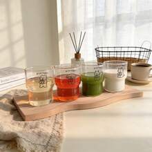 可爱极简线条卡通动物马克杯，少女风ins风早餐牛奶杯，咖啡杯，冷饮杯 - 透明 - 查看 4