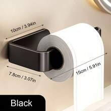 Stylish Wall-Mounted Toilet Paper Holder | Drill-Free & Self-Adhesive | Space-Saving, Ideal For Bathrooms, Kitchens, Bedrooms & RVs - Multicolor - View 8