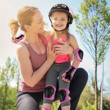 Kids Bike Helmet With Knee & Elbow Pads-Lightweight Multi-Sport Safety Helmet Set For Boys & Girls 5+, Protective Gear For Cycling, Skating & Outdoor Sports, Ideal Gift - Pink - View 8