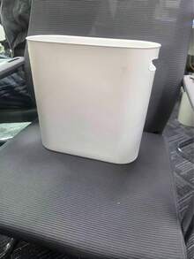 1PC Bathroom Trash Cans, Household Creative Gap Trash Can With Lid, Easy-To-Press Garbage Can, Simple Paper Basket Large Capacity Waste Bin, Home Necessity Household Creative Gap Waste Bin, Home Essential For Cleaning Supplies, Easy To Use And Clean Home Bathroom Decor Bathroom Organizer Gifts, Cubo De La Basura - Not Recommended: Uncovered Version - View 3