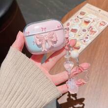 Gradient 3D Bow Knot + Pendant Suitable For HUAWEI FreeBuds 5i/6i/7i Bluetooth Earphone Case Protective Cover, SE2/SE3 Earphone Case, Minimalist Transparent For FreeBuds Pro 3/Pro 4/FreeBuds SE 4 - Gradient 3D Bow - View 11