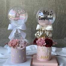 5/6/10张生日快乐气球贴纸，Feliz Cumpleanos，Boba Tea，Te Amo装饰贴纸，DIY字母贴纸，庆祝活动，西班牙生日派对用品 - 西語生日快樂 - 查看 4
