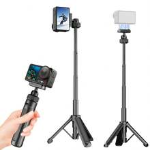 Universal Tripod, Quick Release Base, Selfie Stick Extension Accessories Compatible With DJI OSMO Action Action 5 Pro, Action 4 And Action 3 - Black - View 10