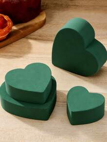 20片/10片/5片/4片/2片 19厘米/7.48英寸 * 15厘米/5.91英寸 * 8厘米/2.54英寸 圆形绿色干湿两用花泥，人造花泥块，适用于婚礼、插花 - 彩色 - 查看 9