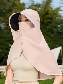 1 Versatile Hat With Wide Brim, Good Breathability, Protects Neck, Covers Face, Sun-Shading & UV Protection, Sweet & Fashionable, Suitable For Outing, Travel, Outdoor Activities, Cycling, Hiking - A - View 24