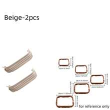 1/2 pièces Sac DIY Bouche carrée Bordure dorée  PU, Augmente la position des trous de couture, Convient pour les charnières de matériel de bagages, les supports de sac nuage, les clips de bouche de sac tressé, les clips de sac à main, la production de portefeuille DIY, Multifonctionnel - Multicolore - Voir 17
