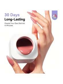 Saviland Nutri Ultra Hard Builder Nail Gel 120g 5 In 1 Deep Nude For Nail Extension Base Builder Strengthen Thicken And Perfect Apex Shape 3D Nails Sculpting No Wipe Home Salon DIY Manicure Kit - Nude - View 5