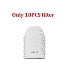 áscara de protección completa, protector transparente para la cabeza y los ojos, visera de pantalla para gafas, a prueba de polvo, a prueba de viento, antiniebla CRPO - Sólo 10 filtros - Ver 2