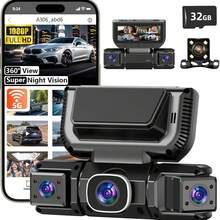 Camera hành trình 4 kênh, góc nhìn 360°, camera trước và sau, độ phân giải cao (FHD) cho ô tô, tích hợp WiFi 5GHz và điều khiển qua ứng dụng, góc rộng 170°, ghi hình liên tục, tầm nhìn ban đêm, cảm biến gia tốc (G-Sensor), chế độ đỗ xe, kèm thẻ nhớ 32GB (150mAh). - A - Xem 15