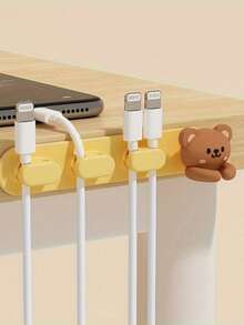 Bộ 1/3 móc treo cáp đa năng dễ thương, móc và kẹp tiện dụng phù hợp để cố định cáp chuột/tai nghe/dây cáp, sắp xếp đồ đạc trên bàn và ngăn kéo mà không cần đinh, quản lý cáp, dụng cụ sắp xếp bàn làm việc văn phòng, móc treo tối giản, dụng cụ sắp xếp nhỏ gọn, kẹp bền, bề mặt nhẵn, dụng cụ sắp xếp tai nghe, cố định cáp, nhân viên văn phòng, trang trí không gian làm việc, móc treo tiện dụng. - nhiều màu - Xem 4