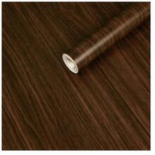 HappyWare 10 metros x 45 cm Papel Tapiz Decorativo Autoadhesivo Madera café 3d tipo Madera chocolate Retro estilo vintage decorativo - Vinilo Impermeable, Mural Decorativo, Decoración estilo madera - 1PC - Ver 1