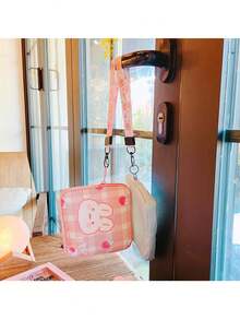 5.12"X5.12" Cartoon Sanitary Pad Storage Bag, Makeup Cosmetic Lip Balm Organizer, Menstrual Pad Holder Pouch With Zipper, Multi-Functional Storage Bag For Women And Teens - Multicolor - View 7