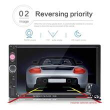 Auto Estereo De Pantalla Doble Din Control Volante & Camara - A - Ver 3
