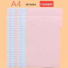 8pcs Loose Leaf Divider Pages, Plastic File Folder Divider Tabs Index Paper,For School Supplies,Back To School - Multicolor - View 11