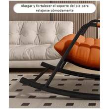 Mecedora Ergonómica Moderna, Sillón Para La Siesta - Blanco - Ver 11