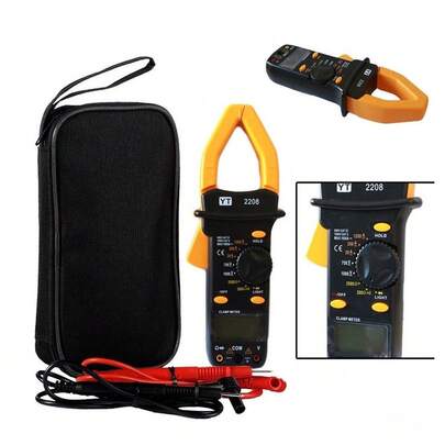 OISE ART STORE Pinza Amperometrica Multimetro Test Tester Digitale Con Puntali Yt-2208 -