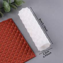 1 cây cán bột tạo vân caro cho đất sét polymer, cây cán bột làm khuyên tai bằng đất sét polymer - Lý tưởng để tạo bảng vân đất sét polymer. - GL265 - Xem 6