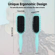 Hair brushes-EU Lược uốn tóc chuyên nghiệp 2025, tạo kiểu tóc xoăn, gợn sóng và xoắn ốc hoàn hảo - không bị xơ rối, mượt mà và dễ chải, tạo kiểu tóc chuyên nghiệp như ở salon. - Nhiều màu - Xem 5