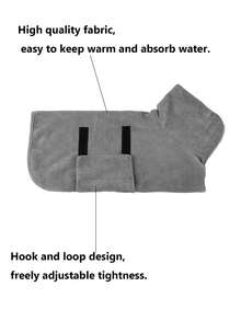 宠物浴袍，吸水性强速干的狗狗/猫咪浴巾，柔软超细纤维宠物浴袍 - 彩色 - 查看 6