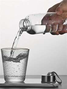 3 أحجام (300 مل ، 400 مل ، 500 مل) زجاجات مياه رياضية شفافة، محمولة وقابلة لإعادة الاستخدام، سهلة التنظيف، هدية مثالية للعودة إلى المدرسة للسفر والتخييم والدراجات والأنشطة الخارجية - متعدد الألوان - مشاهدة 8