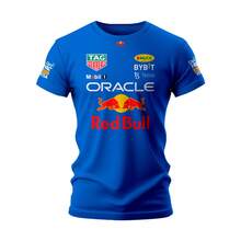 Bull Racing F1 Automobile Top Shirt Red F1 Ref: 204 - 寶藍色 - 查看 2