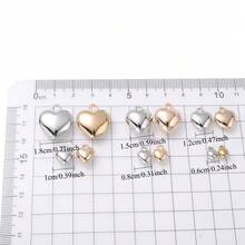 4Amazonia 50pcs Vintage Colden Heart Charms Bohemia CCB Plastic Heart Spacer Beads For Making Bracelet Earring Choker Necklace Pendant DIY Jewelry - Love - View 4