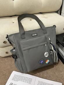 Large Capacity Casual Versatile Tote Bag For Daily Commute - Multicolor - View 7